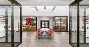 Sliding Door Systems enable four corner classroom design